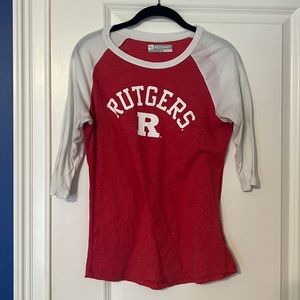 Rutgers baseball tee size medium